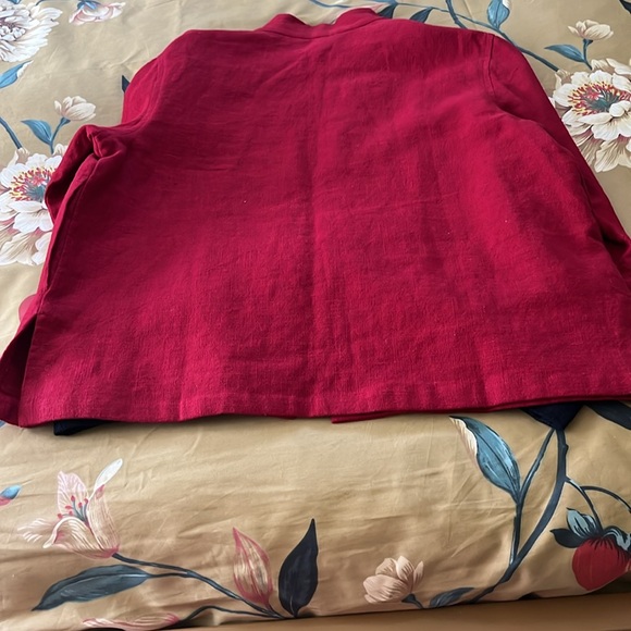 Peacock Ways red and black kimo jacket medium - Picture 3 of 5